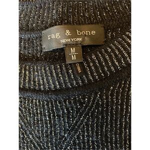 Rag And Bone Metallic Pullover Sweater